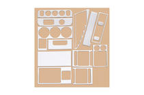 Citroen Berlingo 1996–2008 Instrumentpanelbeklædning (1996-2002) Aluminium foto 2