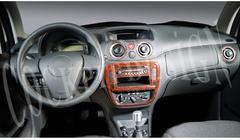 Citroen C-3 2002–2009 Instrumentbordbeklædning Aluminium foto 4