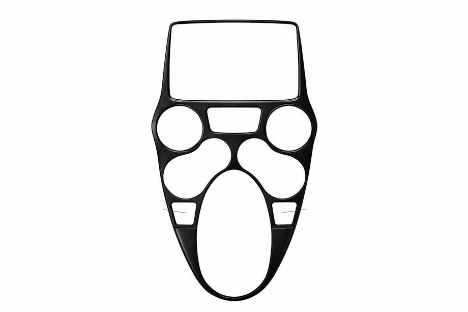 Fiat Panda 2003–2011 Instrumentbordbeklædning Carbon Image