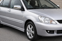 Mitsubishi Lancer 9 2004–2008 Krom spejldæksler (2 stk.) foto 1