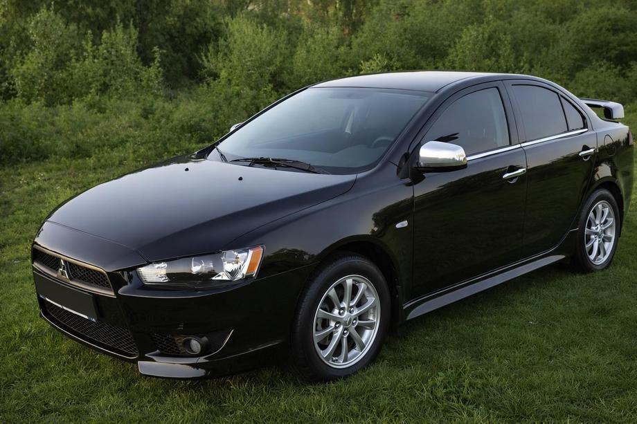 Mitsubishi Lancer X 2008– Krom spejldæksler (2 stk.) Image
