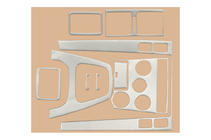 Hyundai Tucson JM 2004– Instrumentpanelbeklædning (assorteret) Aluminium foto 3