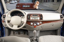 Nissan Micra K12 2003–2010 Instrumentbordbeklædning Titan foto 1