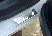 Peugeot 207 2006–2014 Dørtrinslister Carmos (4 stk., rustfrit stål) foto 2