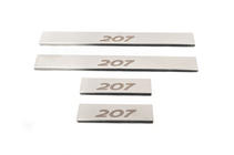 Peugeot 207 2006–2014 Dørtrinslister Carmos (4 stk., rustfrit stål) foto 3