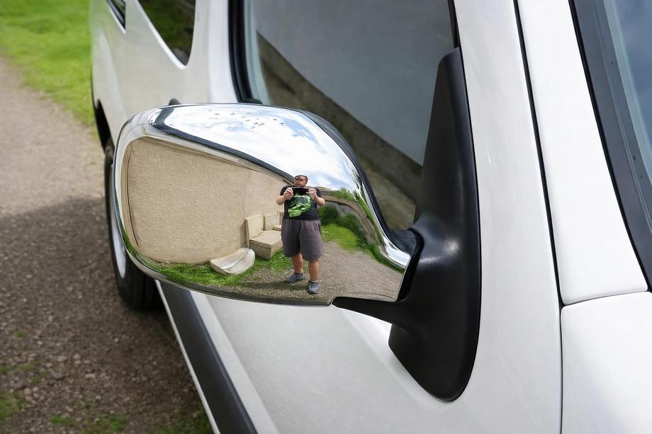 Renault Kangoo 1998–2008 Krom spejlkapper (2004-2008, 2 stk) Image