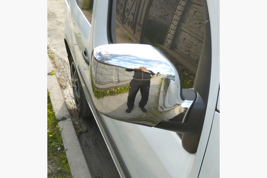 Renault Kangoo 2008–2020 Krom spejlkapper 2008-2013 (2 stk.) OmsaLine - italiensk rustfrit stål Image