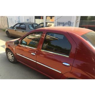 Dørlister (4 stk., rustfrit stål) Renault Logan I 2005–2008 foto 3