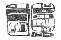 Toyota Land Cruiser 100 1998–2007 Instrumentbordbeklædning Carbon foto 4