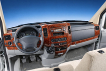 Volkswagen Crafter 2006–2016 Dashboardlister (50 dele) Carbon foto 1