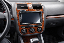 Volkswagen Jetta 2006–2011 Instrumentbordbeklædning Trælook foto 17