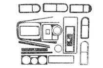 Volkswagen Golf 4 1997–2006 Instrumentbordbeklædning Aluminium foto 4