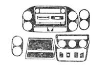 Volkswagen Golf Plus 2004–2014 Instrumentbordbeklædning Aluminium foto 3