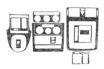 Volkswagen Touran 2003–2010 Instrumentbordbeklædning Carbon foto 3