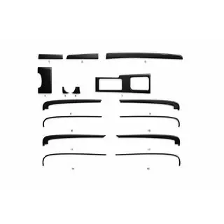 Dashboard- og interiørpaneldæksler (kit-2)