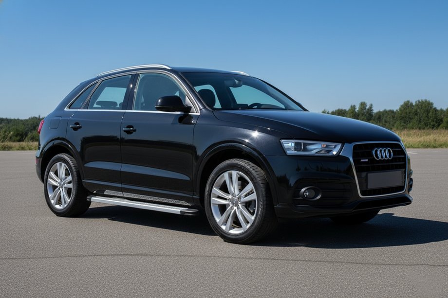 Audi Q3 2011–2019 Sidetrin Maya V2 (2 stk., aluminium) Image