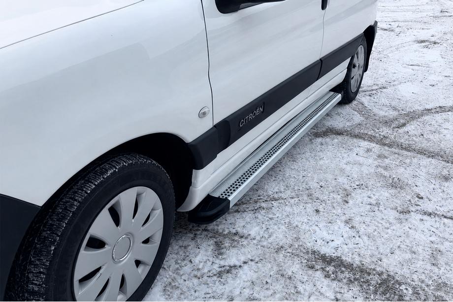 Citroen Berlingo 1996–2008 Sidetrin Maya V2 (2 stk., aluminium) Image