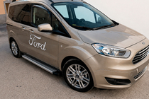 Ford Courier 2014–2023 Sidetrin Maya V2 (2 stk., aluminium) foto 1