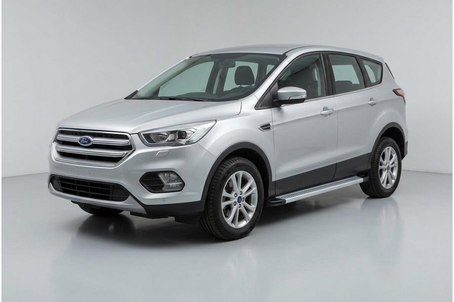 Ford Kuga/Escape 2013–2019 Sideskørter Maya V2 (2 stk., aluminium) Med sorte dørbeskyttere Image