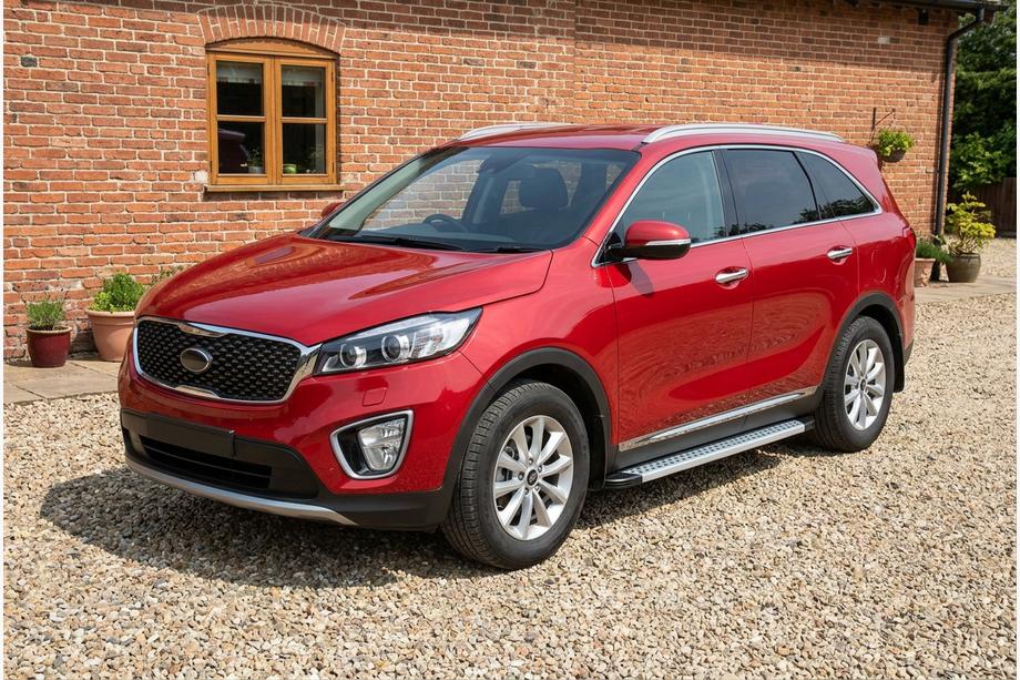 Kia Sorento III UM 2014–2020 Sidetrin Maya V2 (2 stk., aluminium) Foto 1