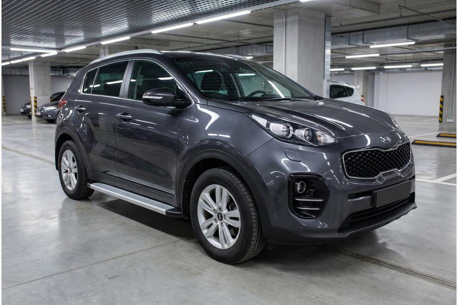 Kia Sportage 2015–2021 Sidetrin Maya V2 (2 stk., aluminium) Image
