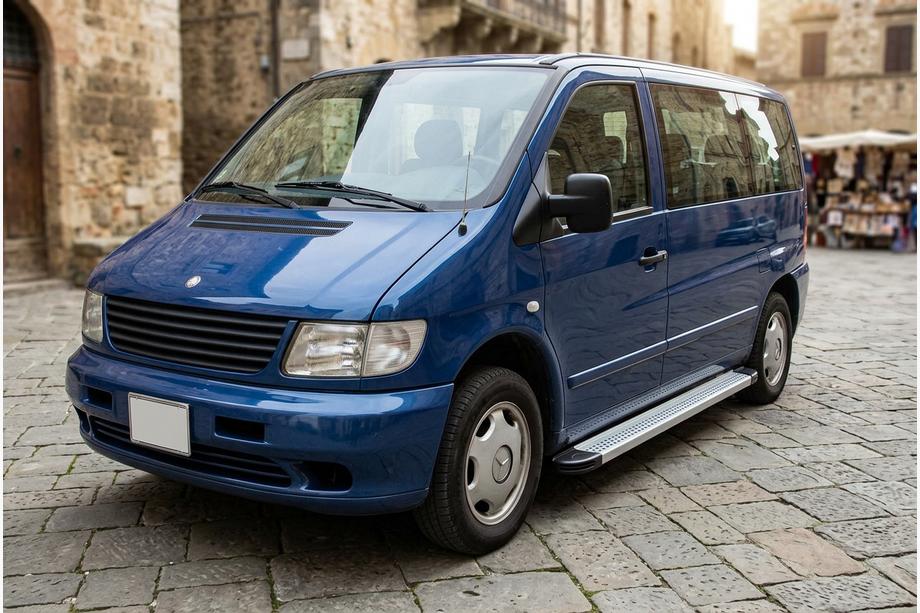 Mercedes Vito W638 1996–2003 Sidetrin Maya V2 (2 stk., aluminium) Foto 1
