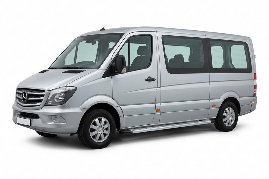 Mercedes Sprinter W906 2006–2018 Sidetrin Maya V2 (2 stk., aluminium) Mellem akselafstand Image
