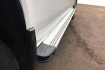 Volkswagen LT 1995–2006 Sidetrin Maya V2 (2 stk., aluminium) foto 1