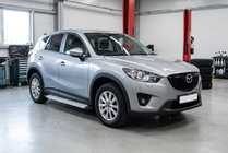 Mazda CX-5 2012–2017 Sidetrin Maya V2 (2 stk., aluminium) foto 1