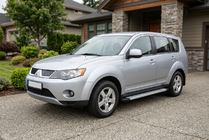 Mitsubishi Outlander 2006–2012 Sidetrin Maya V2 (2 stk., aluminium) foto 1