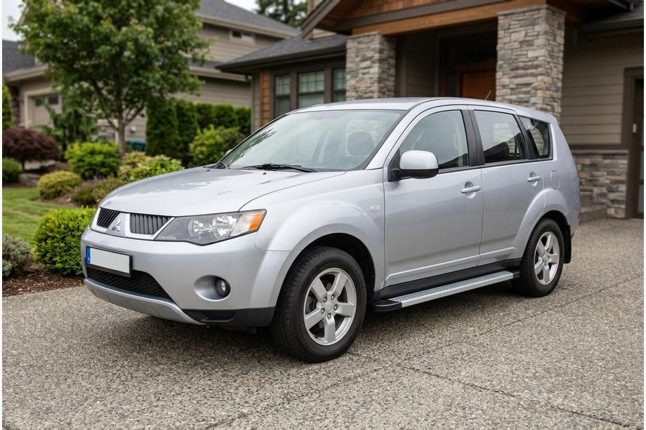 Mitsubishi Outlander 2006–2012 Sidetrin Maya V2 (2 stk., aluminium) Image