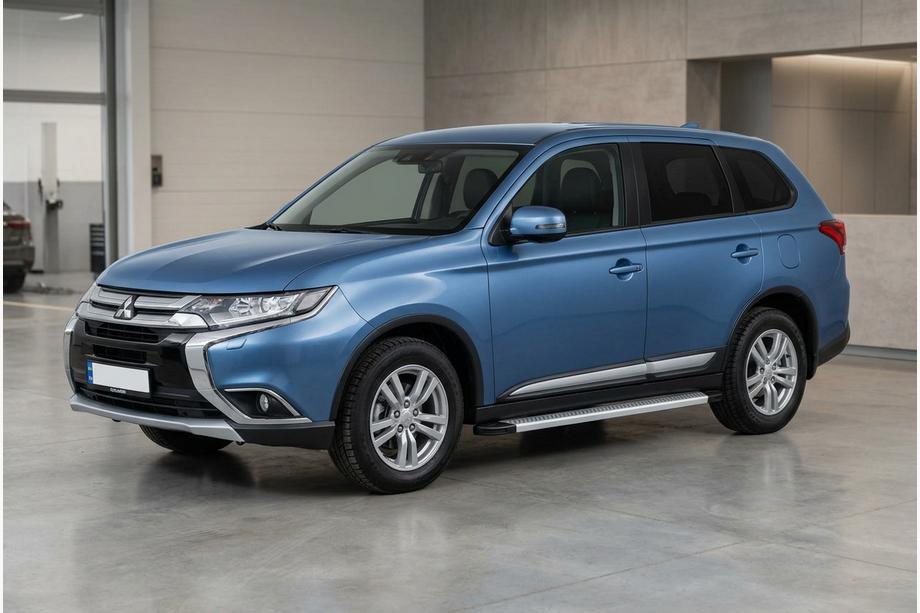 Mitsubishi Outlander 2012–2021 Sidetrin Maya V2 (2 stk., aluminium) Image