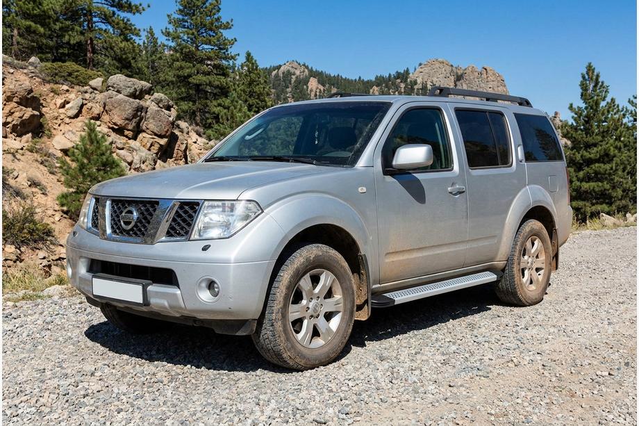 Nissan Pathfinder R51 2005–2014 Sidetrin Maya V2 (2 stk., aluminium) Image