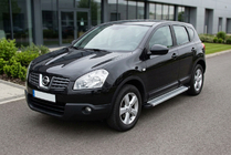 Nissan Qashqai 2007–2010 Sidetrin Maya V2 (2 stk., aluminium) foto 1