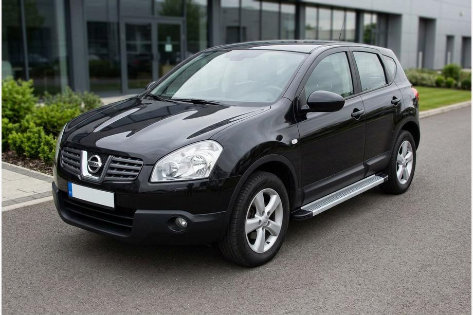 Nissan Qashqai 2007–2010 Sidetrin Maya V2 (2 stk., aluminium) Image