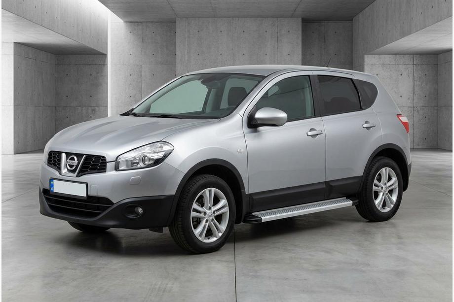 Nissan Qashqai 2010–2014 Sidetrin Maya V2 (2 stk., aluminium) Lang akselafstand Image