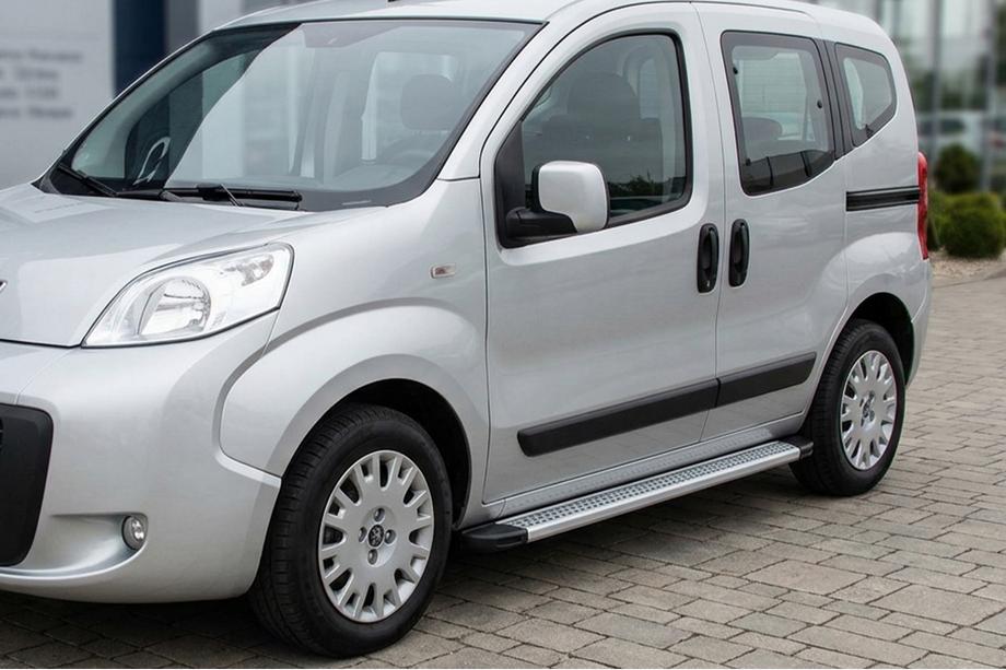 Peugeot Bipper 2008–2017 Sidetrin Maya V2 (2 stk., aluminium) Image