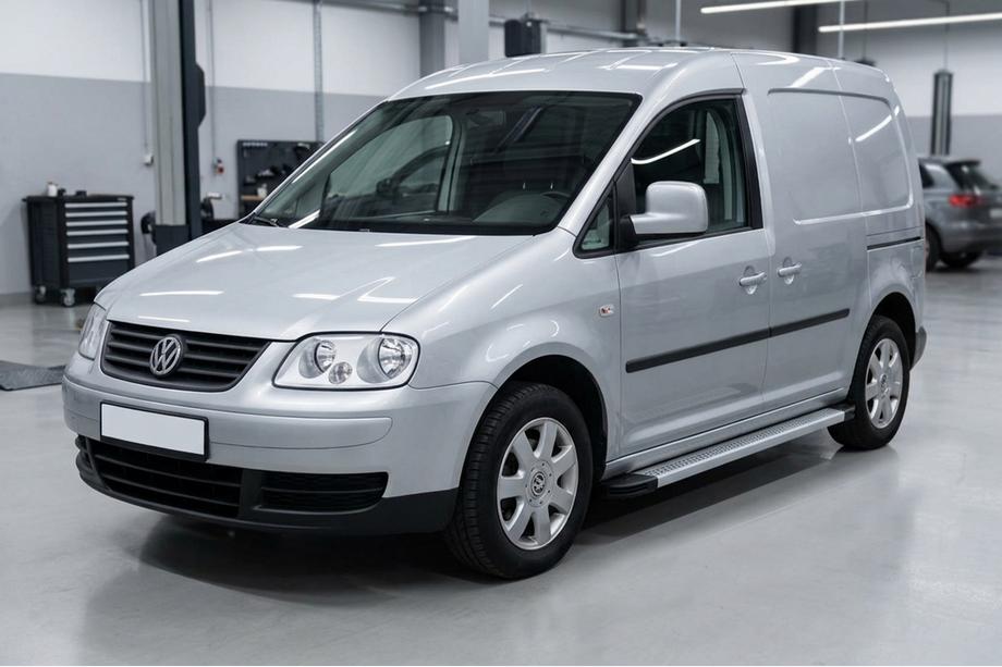 Volkswagen Caddy 2004–2010 Sidetrin Maya V2 (2 stk., aluminium) Maxi hjulbase Image
