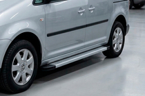 Volkswagen Caddy 2010–2015 Sidetrin Maya V2 (2 stk., aluminium) Maxi hjulbase foto 1