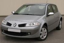 Renault Megane II 2004–2009 Spejlkåber (2 stk., plast) Carmos - tyrkisk krom, plast foto 1