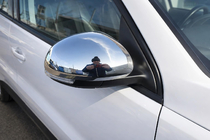 Seat Alhambra 2010– Spejlkåber til sidespejle (2 stk., rustfrit stål) Carmos - Tyrkisk stål foto 1