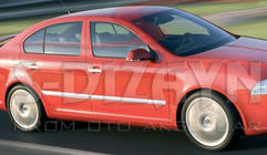 Skoda Octavia II A5 2006–2010 Dækkapper til dørlister (4 stk., rustfrit stål) foto 3