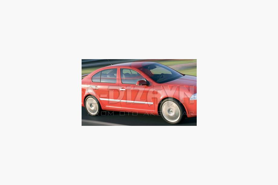 Skoda Octavia II A5 2006–2010 Dækkapper til dørlister (4 stk., rustfrit stål) Carmos - Tyrkisk stål Foto 3