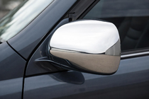 Toyota Land Cruiser Prado 120 2002–2009 Spejlkapper (2 stk., rustfrit stål) Carmos - Tyrkisk stål foto 1