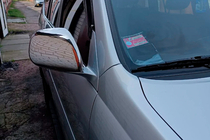 Toyota Land Cruiser Prado 120 2002–2009 Spejlkapper (2 stk., rustfrit stål) Carmos - Tyrkisk stål foto 2