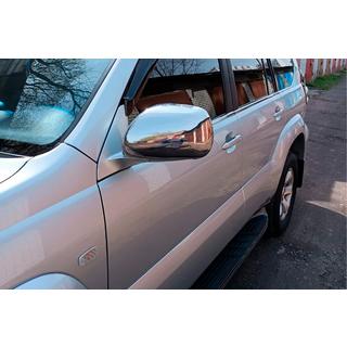 Spejlkapper (2 stk., rustfrit stål) Toyota Land Cruiser Prado 120 2002–2009 foto 4