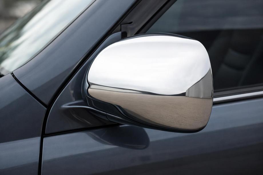 Toyota Land Cruiser Prado 120 2002–2009 Spejlkapper (2 stk., rustfrit stål) Carmos - Tyrkisk stål Image