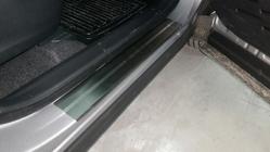 Toyota Rav 4 2013–2018 Dørtrinslister Nathaniko (4 stk., rustfrit stål) Premium - 3M tape, 0,8 mm foto 3