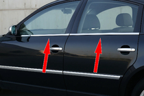 Volkswagen Passat B5 1997–2005 Udvendige vindueslister i rustfrit stål (4 stk.) foto 1