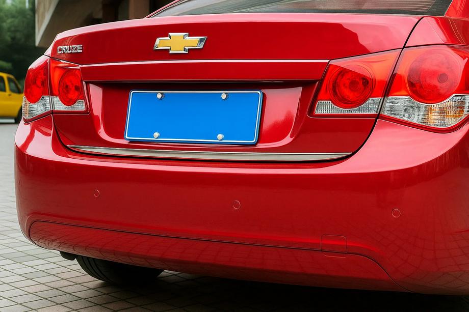 Chevrolet Cruze 2009–2015 Kantbeskytter til bagklap i rustfrit stål Sedan, Carmos - tyrkisk stål Image